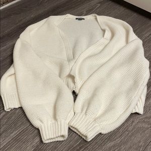 Wild Fable Ivory Cardigan with bell sleeves